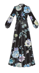 REBECCA MAXI SHIRTSDRESS