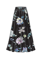 REBECCA SATIN MAXISKIRT