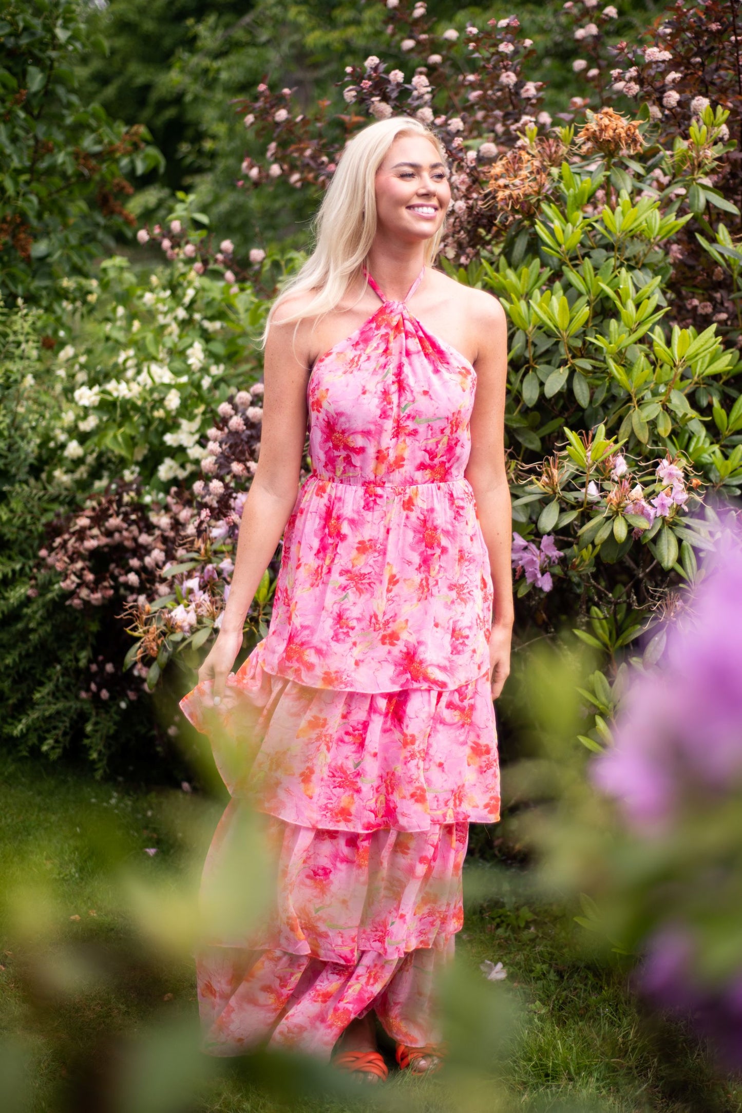 ANNA HALTERNECK DRESS