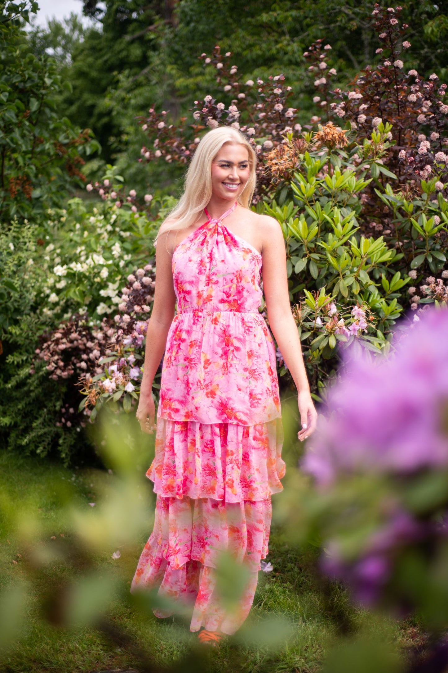 ANNA HALTERNECK DRESS