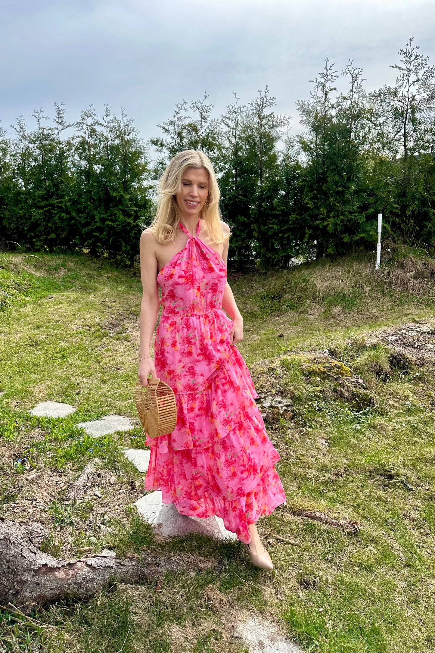 ANNA HALTERNECK DRESS