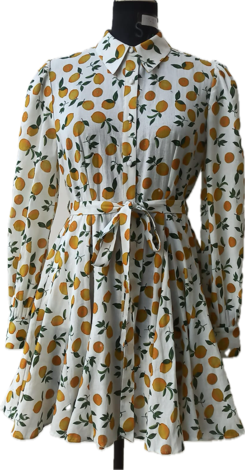 SOPHIE SKJORTEKJole - Hvid/orange