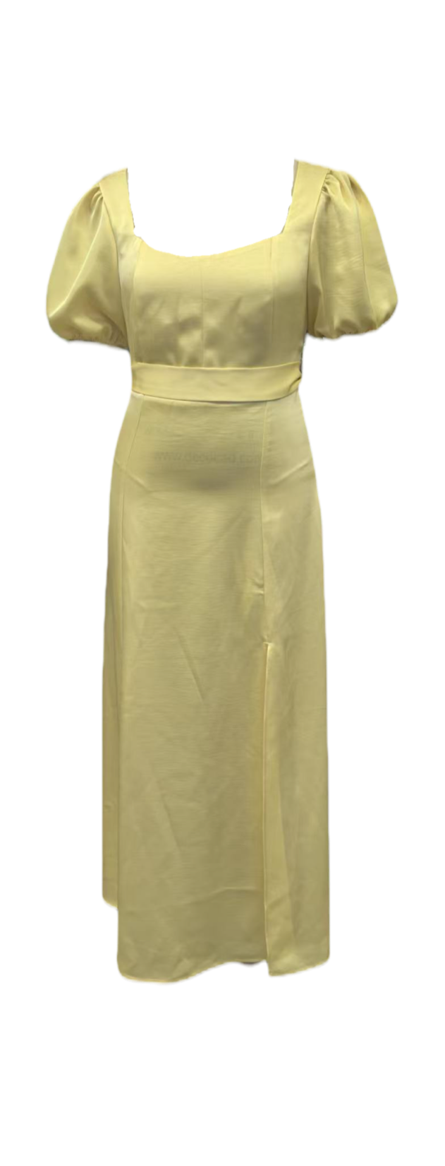SAGA SATIN KJOLE - gul