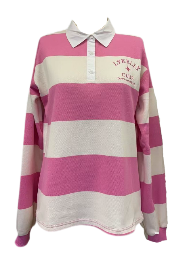 HOPE RUGBYSHIRT - pink/hvid